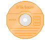 Pixel Template for an Orange Disc by CDwORLD