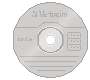 Pixel Template for a White Disc by CDwORLD