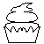 Pixel Template for a Cupcake by Mouse